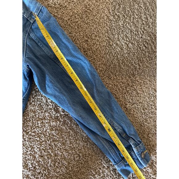 Vintage Lee Riders Denim Trucker USA Made 42R Medium Button Up Jean Jacket - Picture 7 of 7